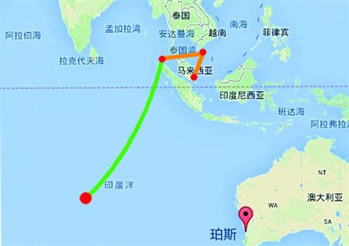 MH370轨迹