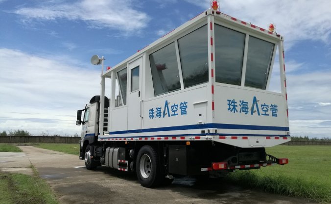 民航珠海空管站引进首台整装一体式塔台指挥车