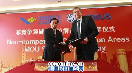 中国商飞公司与空客公司签署合作协议
