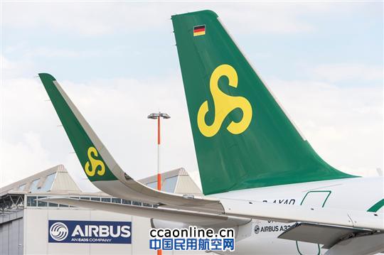 春秋航空接收其首架装配鲨鳍小翼的空客A320飞机