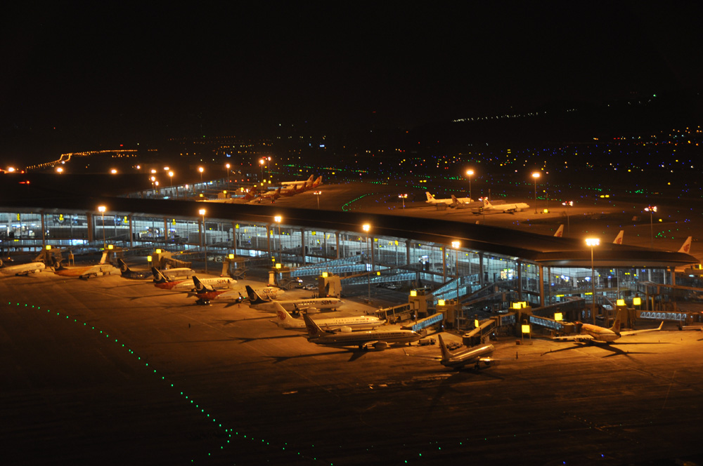 重庆江北机场全景图图片