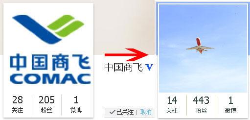 民航贫论：热烈庆祝中国商飞官方微博成功首飞